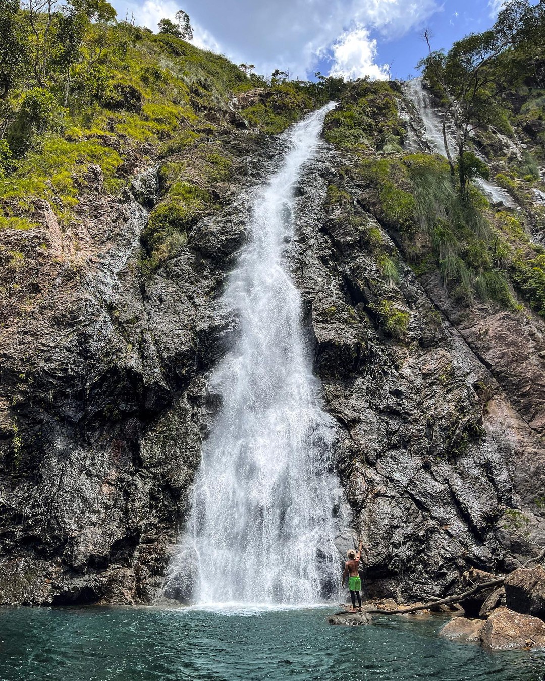 Not too many people have been to the bottom of these falls!