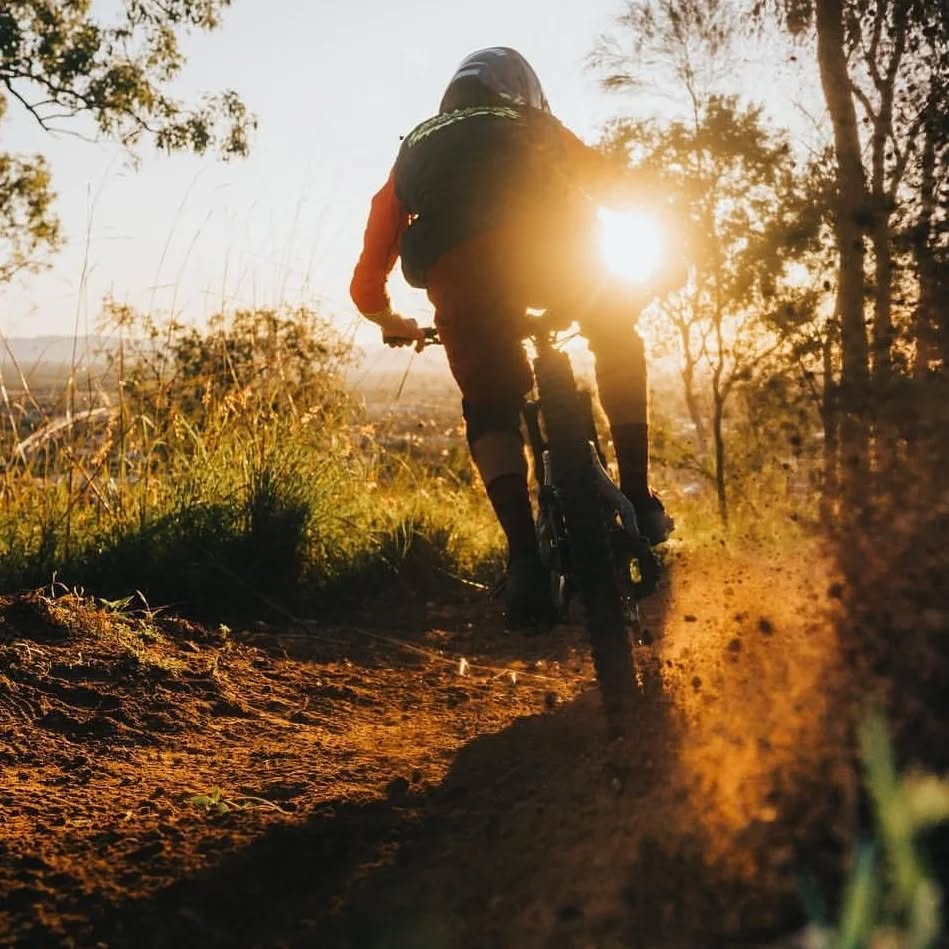 Lovely afternoon sunset on the trails